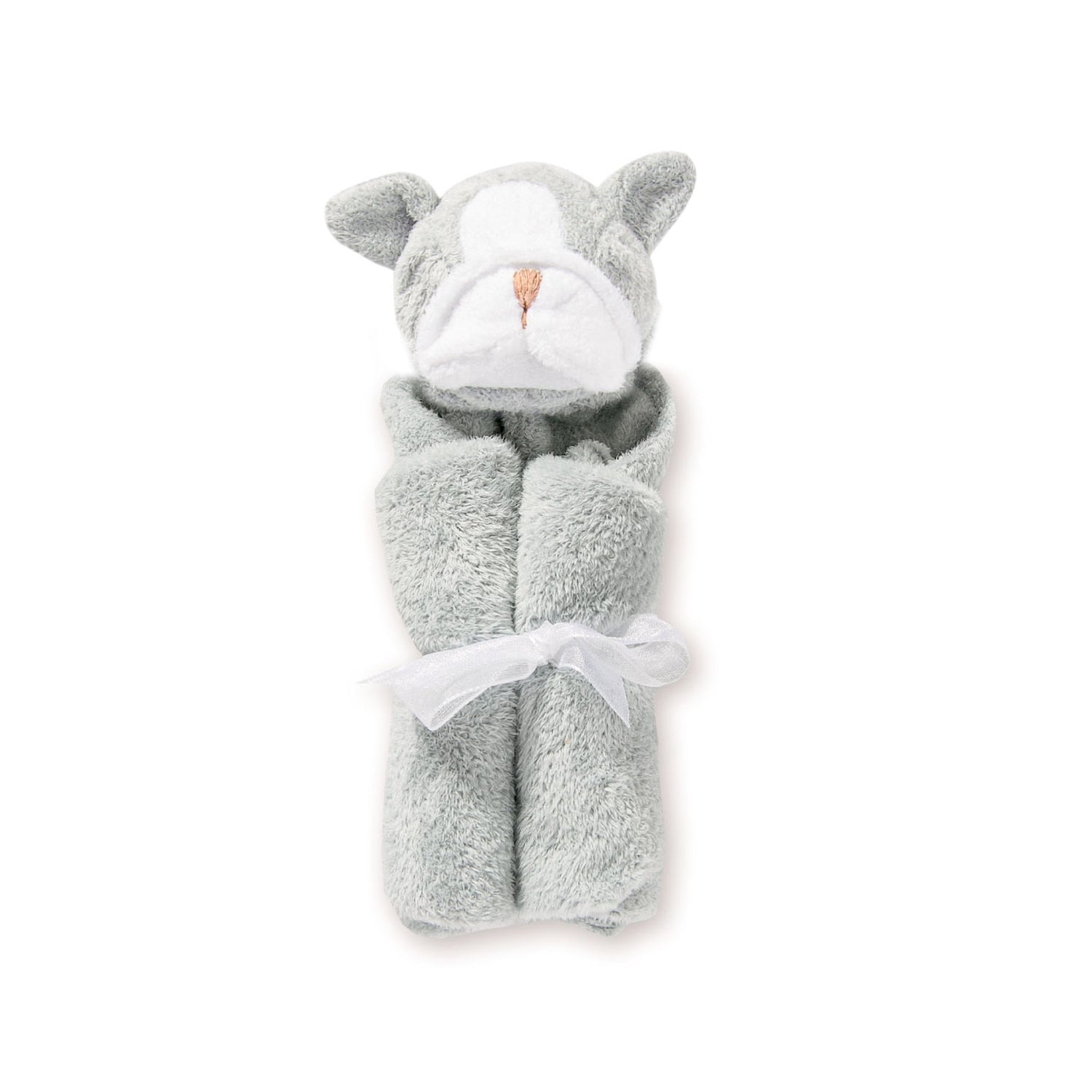 Angel Dear Grey Bulldog Blankie