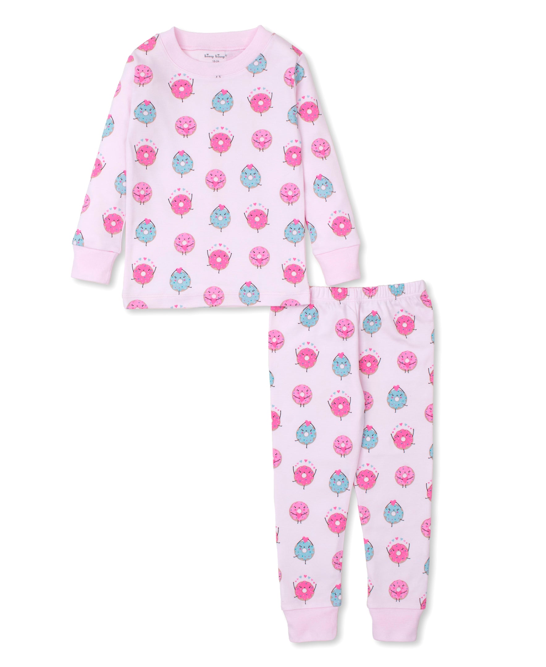 So Sweet Donut Snug Fit Long Pajamas (2-Piece)