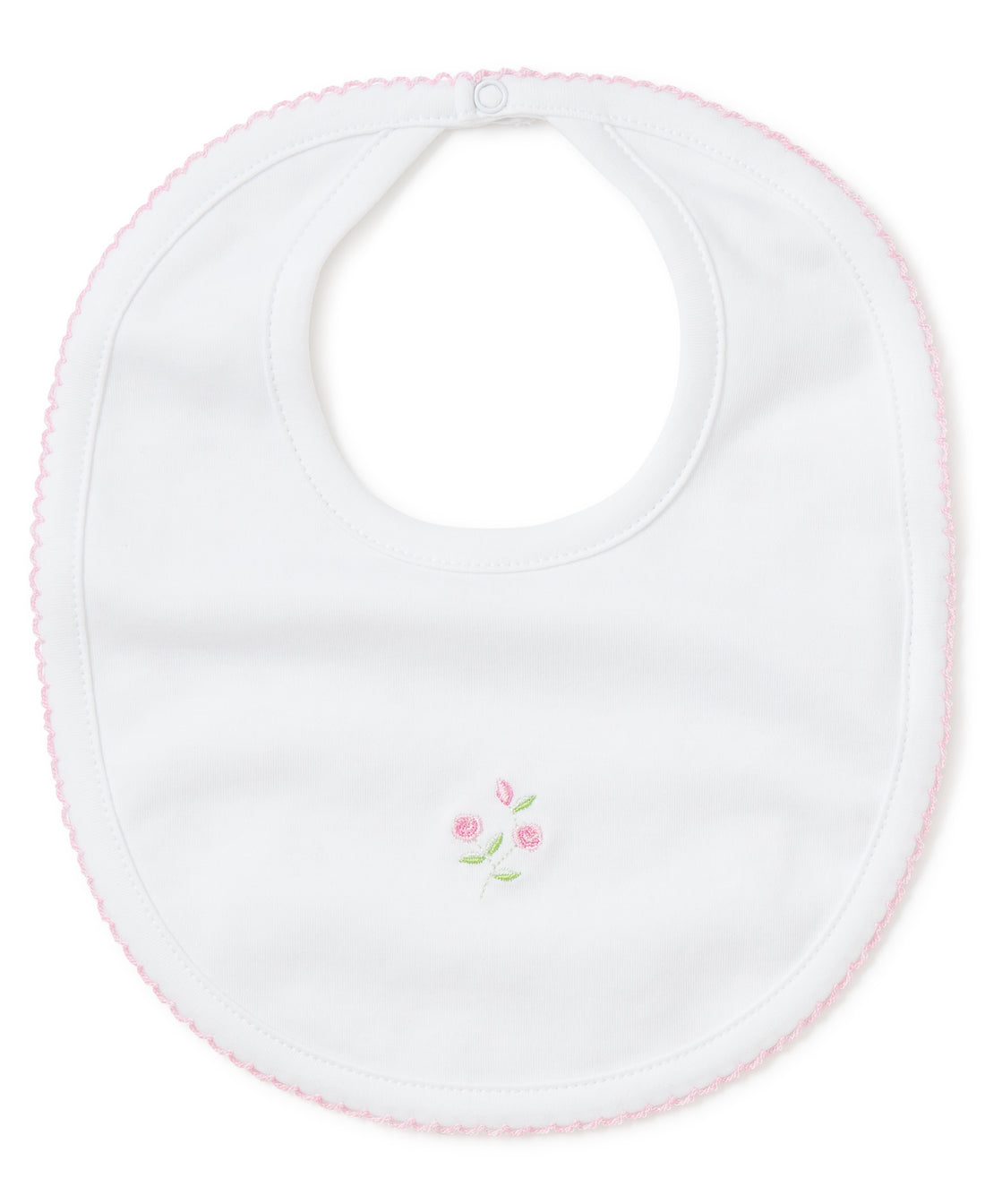 Kissy Kissy Garden Roses Embroidered Bib