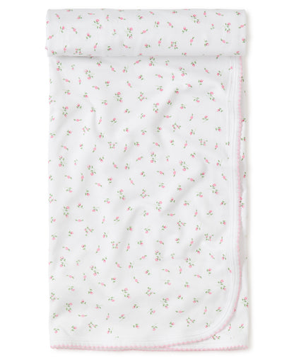 Garden Roses Print Baby Blanket