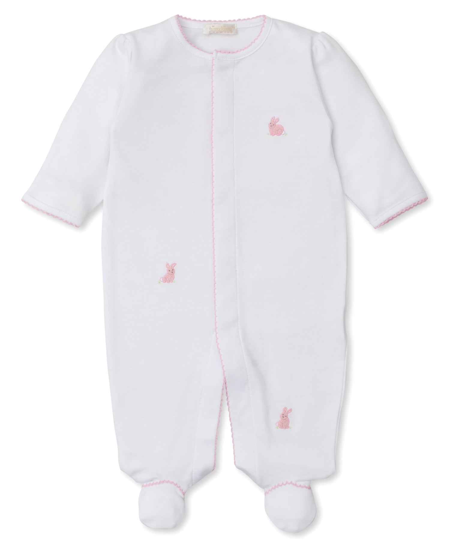 Premier Cottontail Hollows Pima Cotton Snap Footie: Light Pink