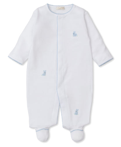 Premier Cottontail Hollows Pima Cotton Snap Footie: Light Blue