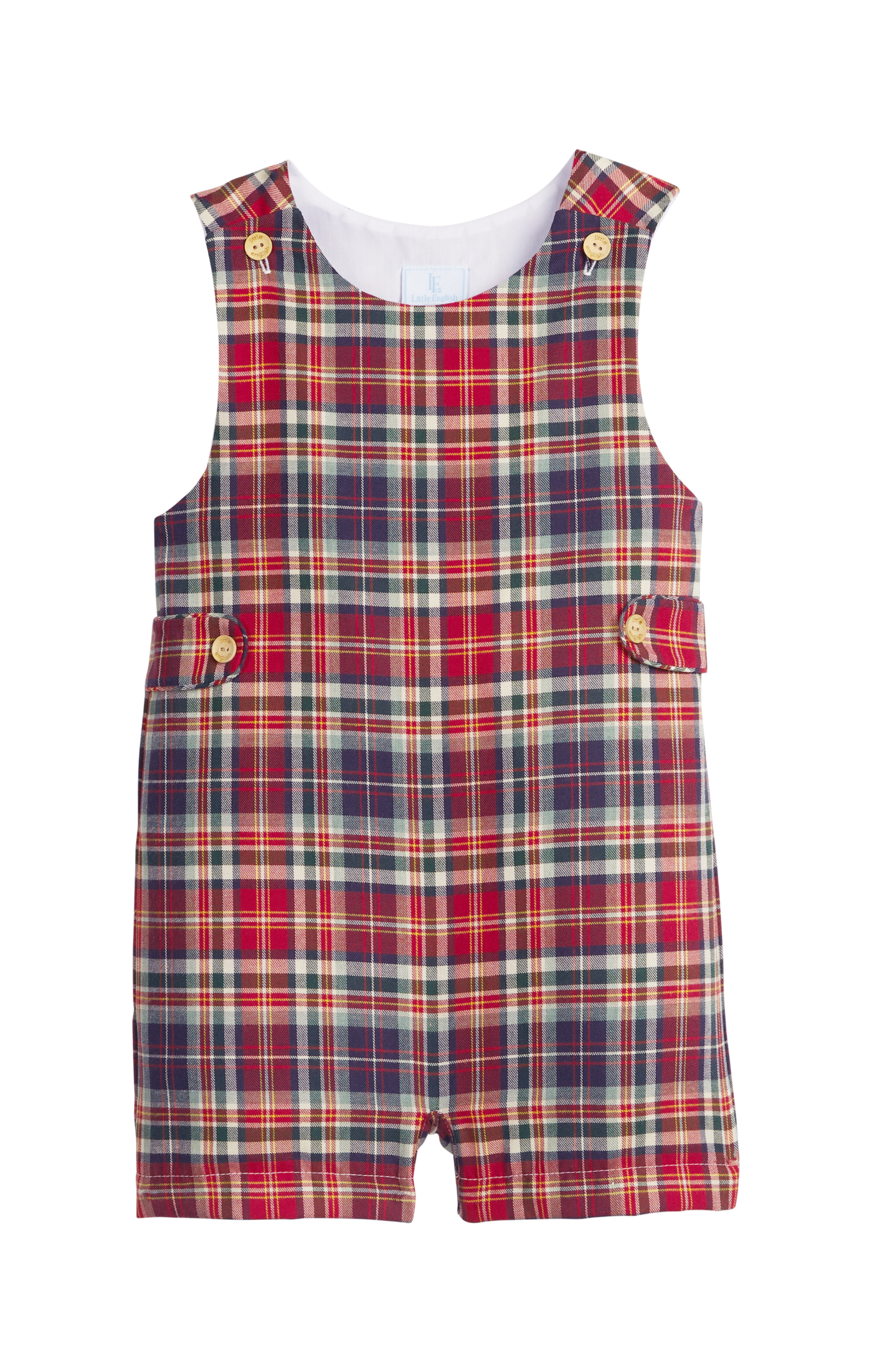 Button Tab John John: Middleburg Plaid