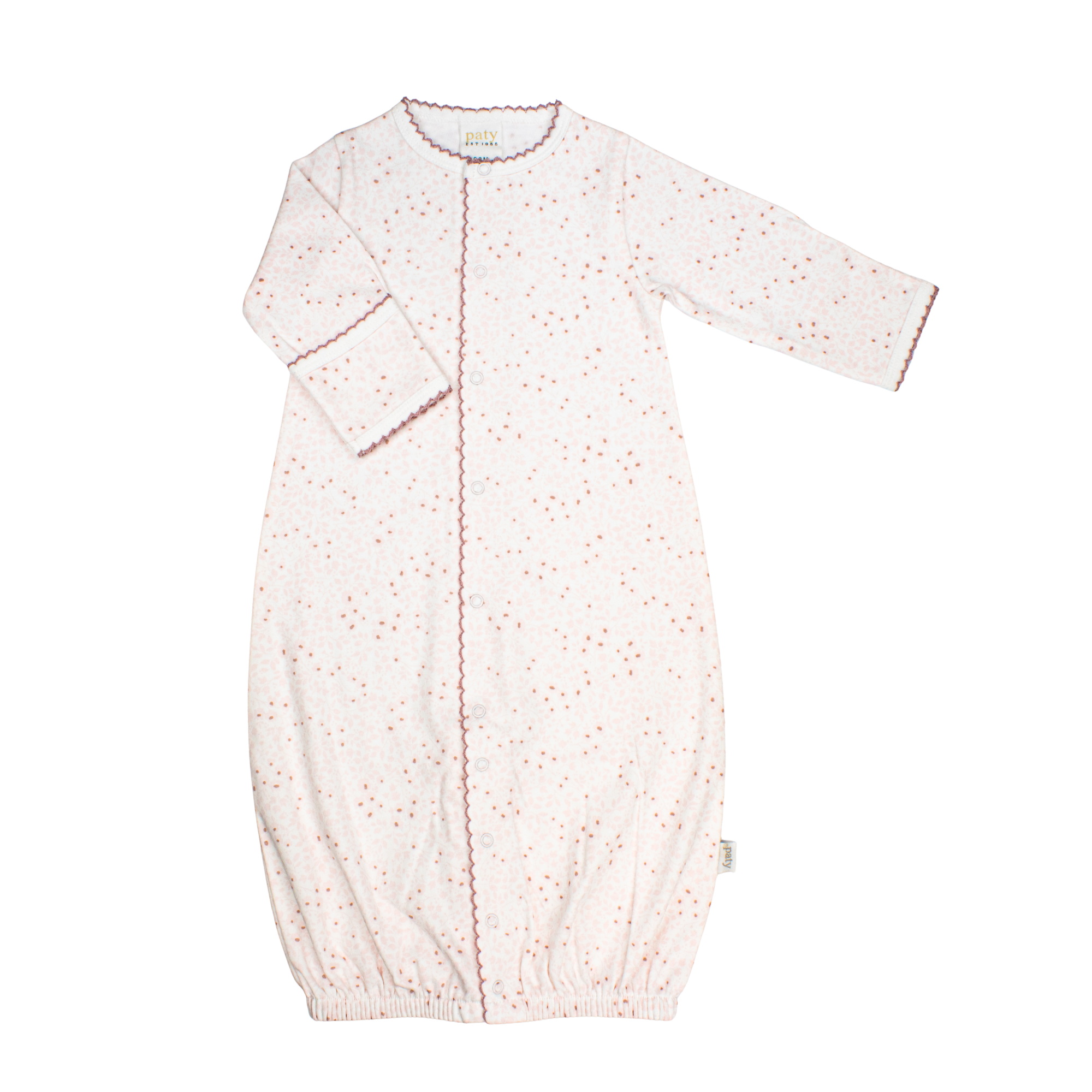 Organic Cotton Converter Gown: Emmy Floral Print