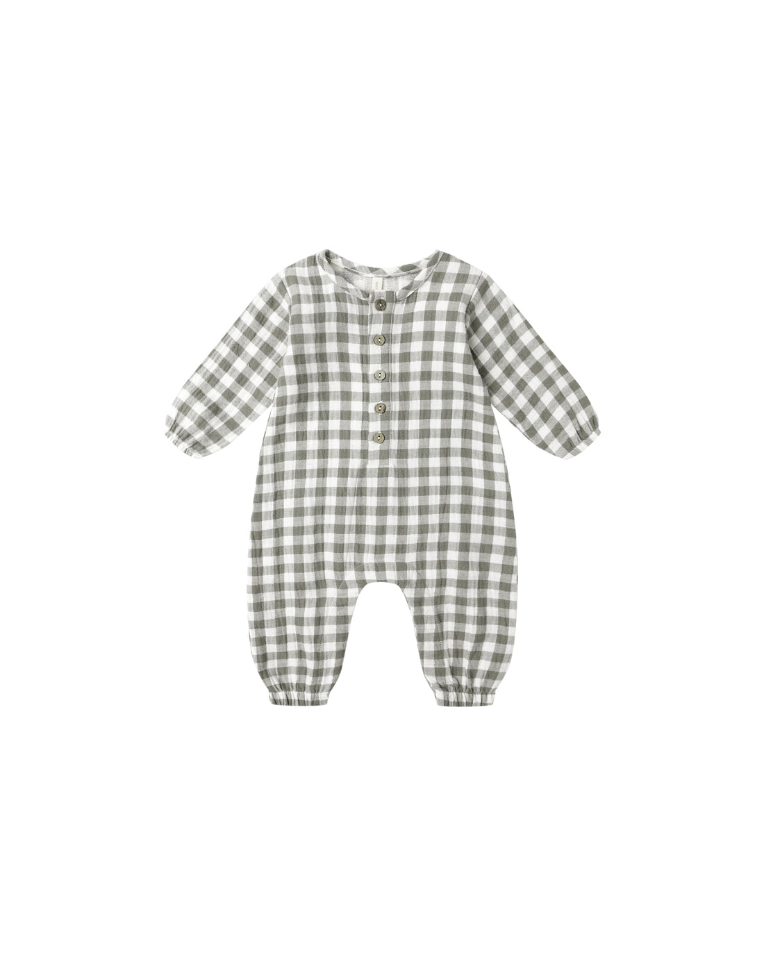 Woven Jumpsuit: Forest Check
