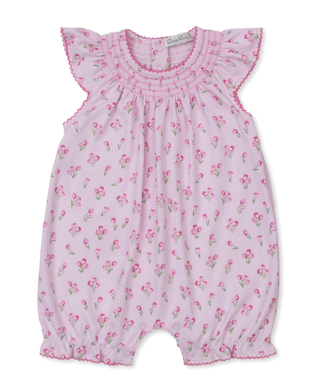 Timeless Tulips Smocked Short Playsuit