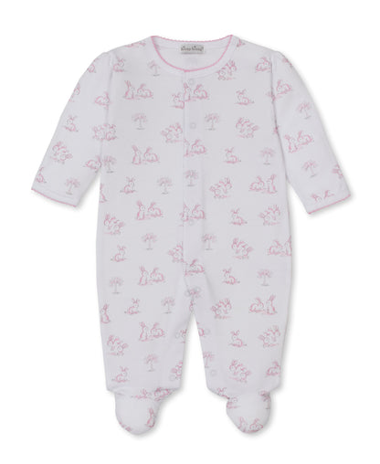 Springtime Bunny Fun Footie: Light Pink