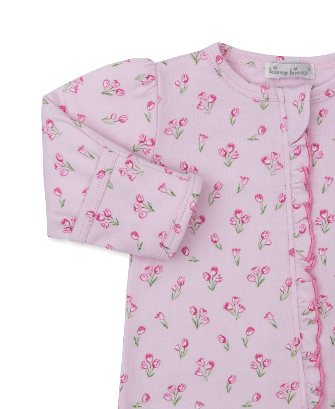 Timeless Tulips Zipper Footie