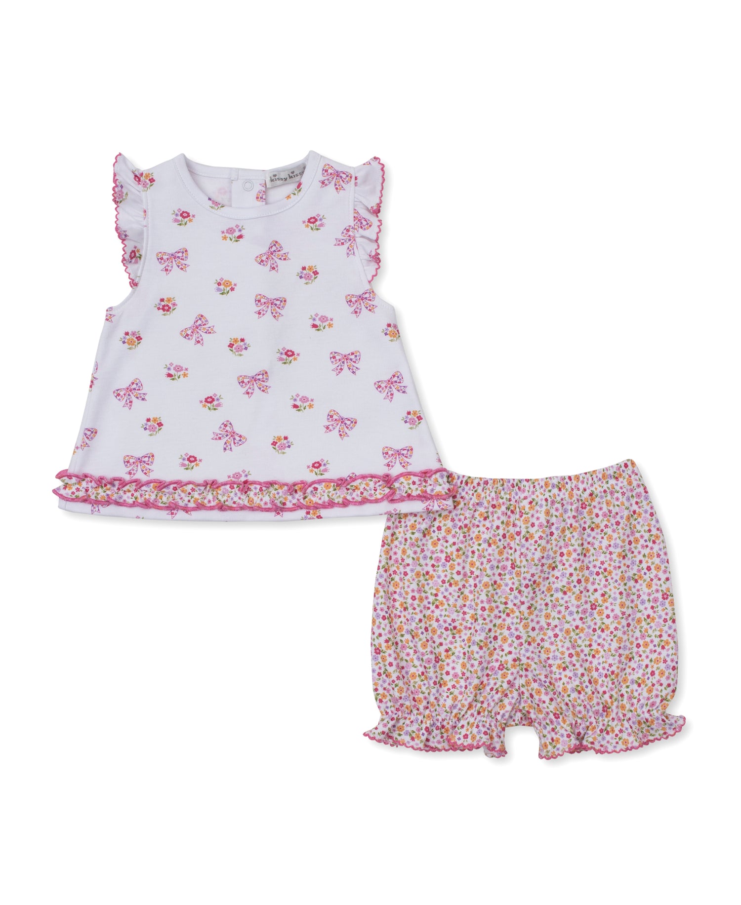 Blossoming Bows Sunsuit Bloomer Set