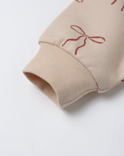 Red Bows Relaxed Fleece Sweatshirt