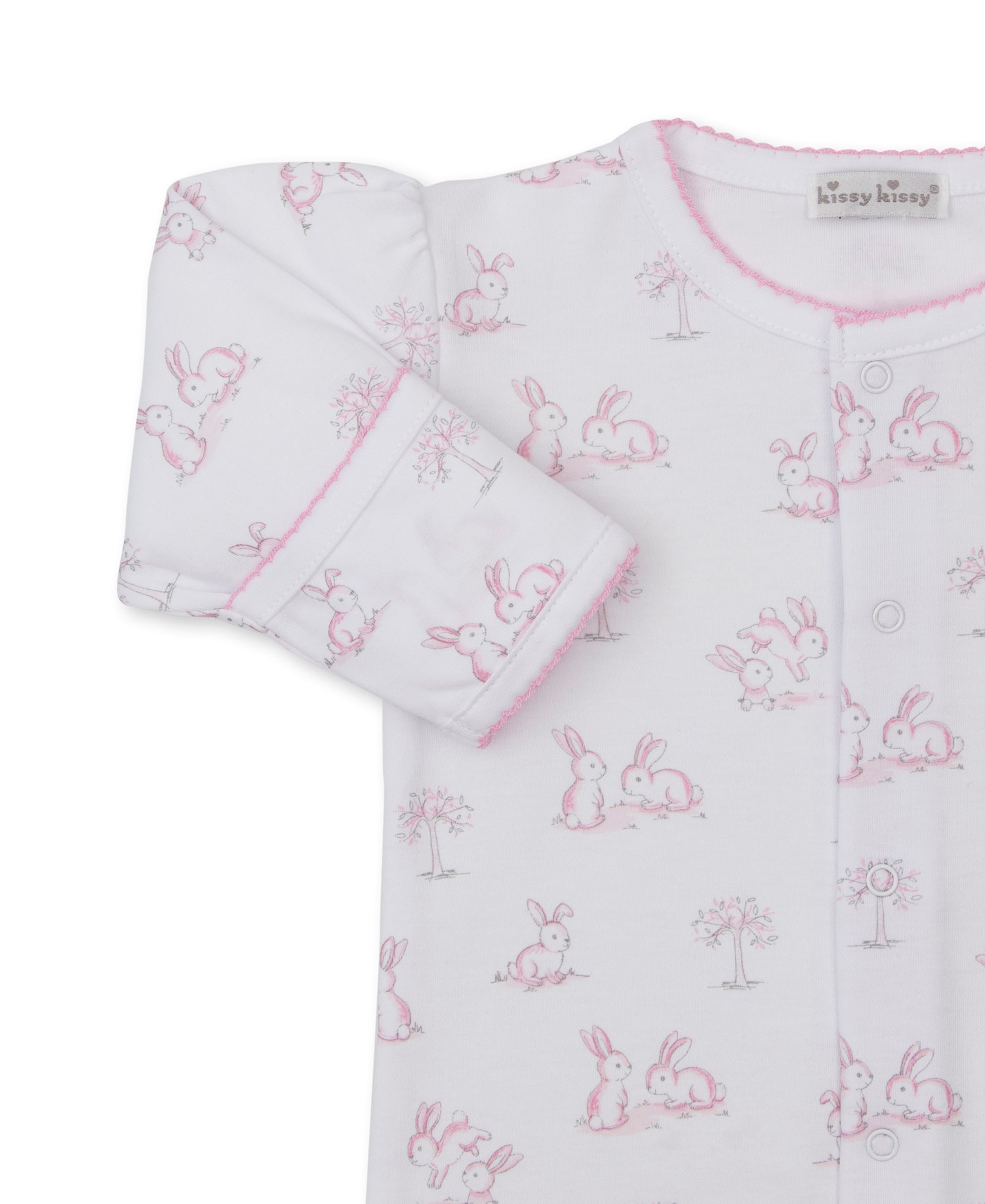 Springtime Bunny Fun Footie: Light Pink