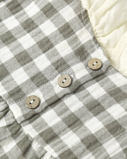 Callie Dress: Forest Check