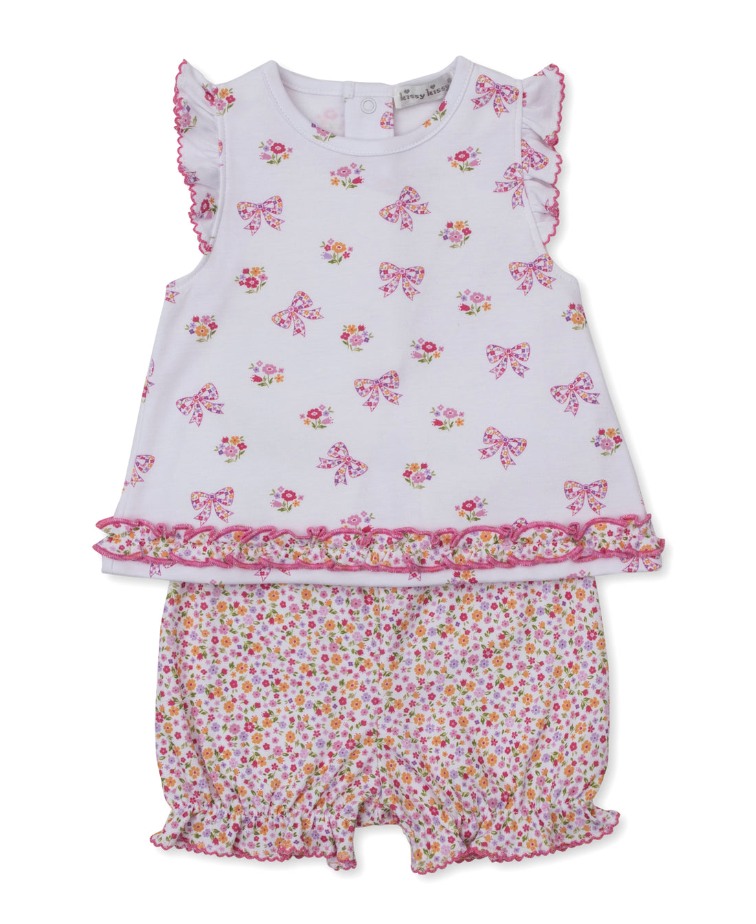 Blossoming Bows Sunsuit Bloomer Set