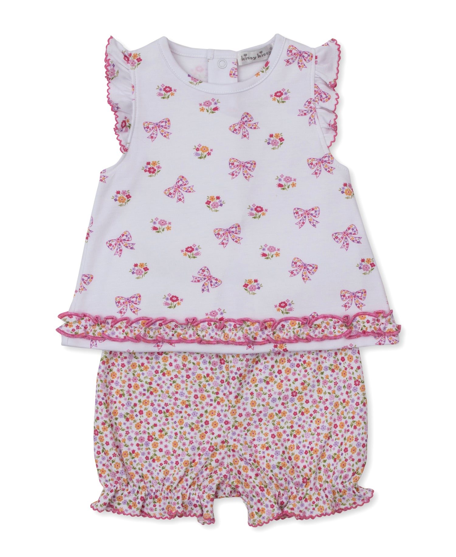 Blossoming Bows Sunsuit Bloomer Set