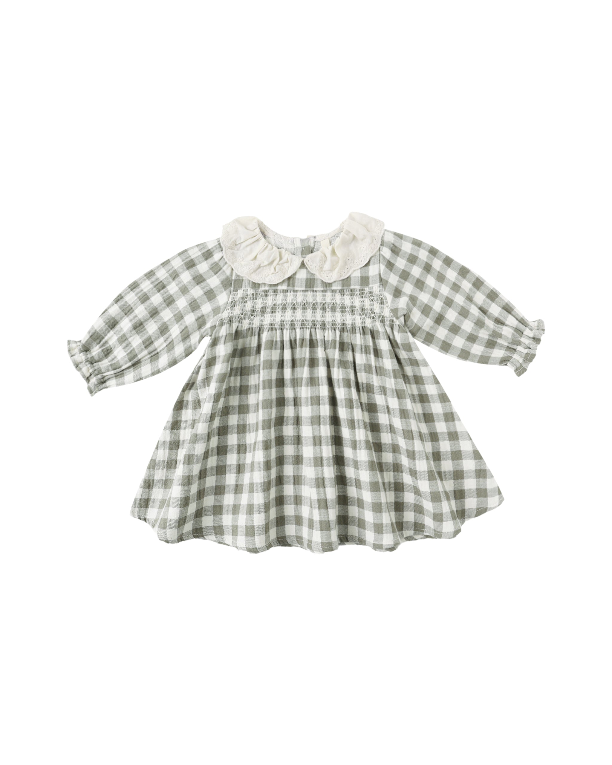 Callie Dress: Forest Check