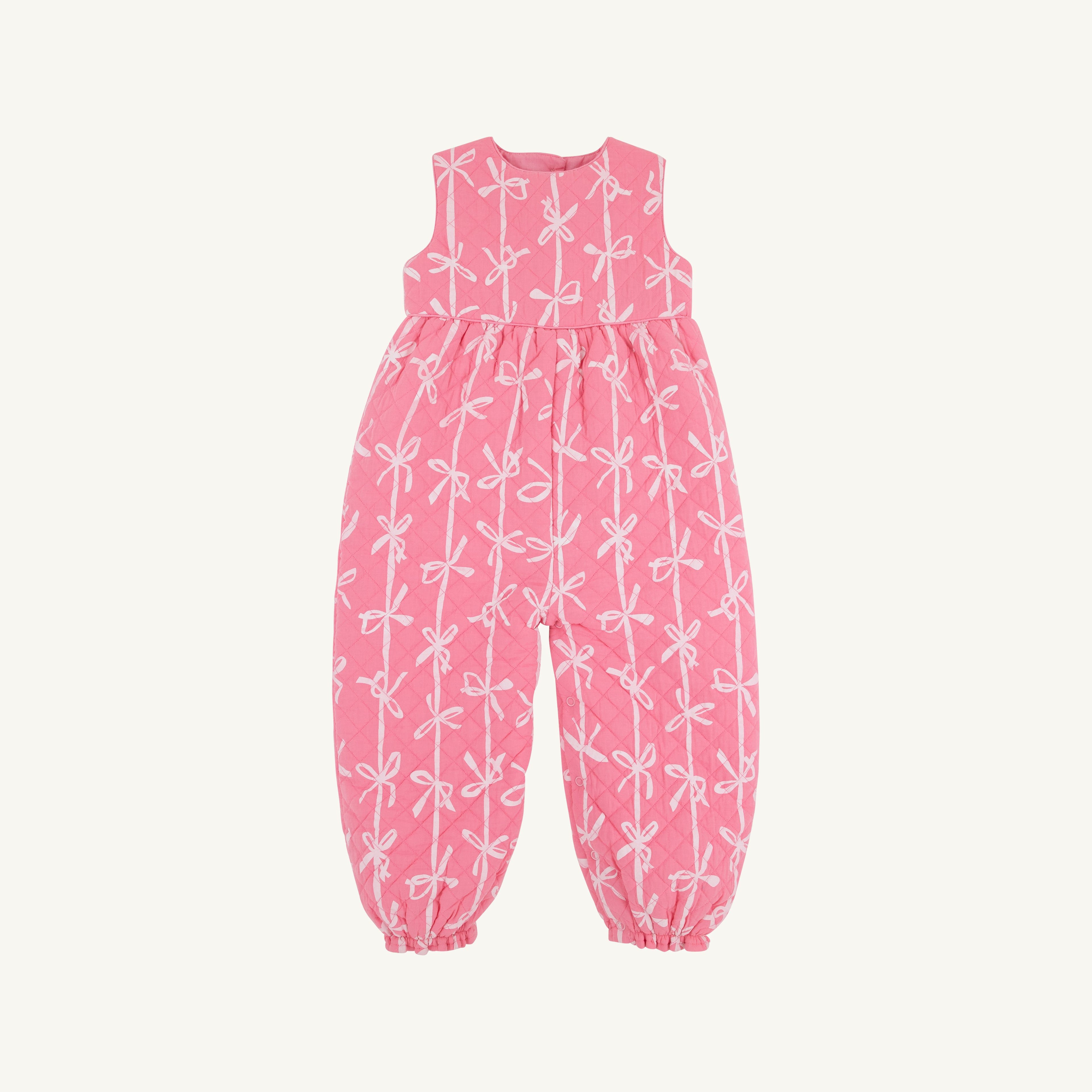 TBBC Sleeveless Rebecca Romper: Braselton Bows (Romany Rose)