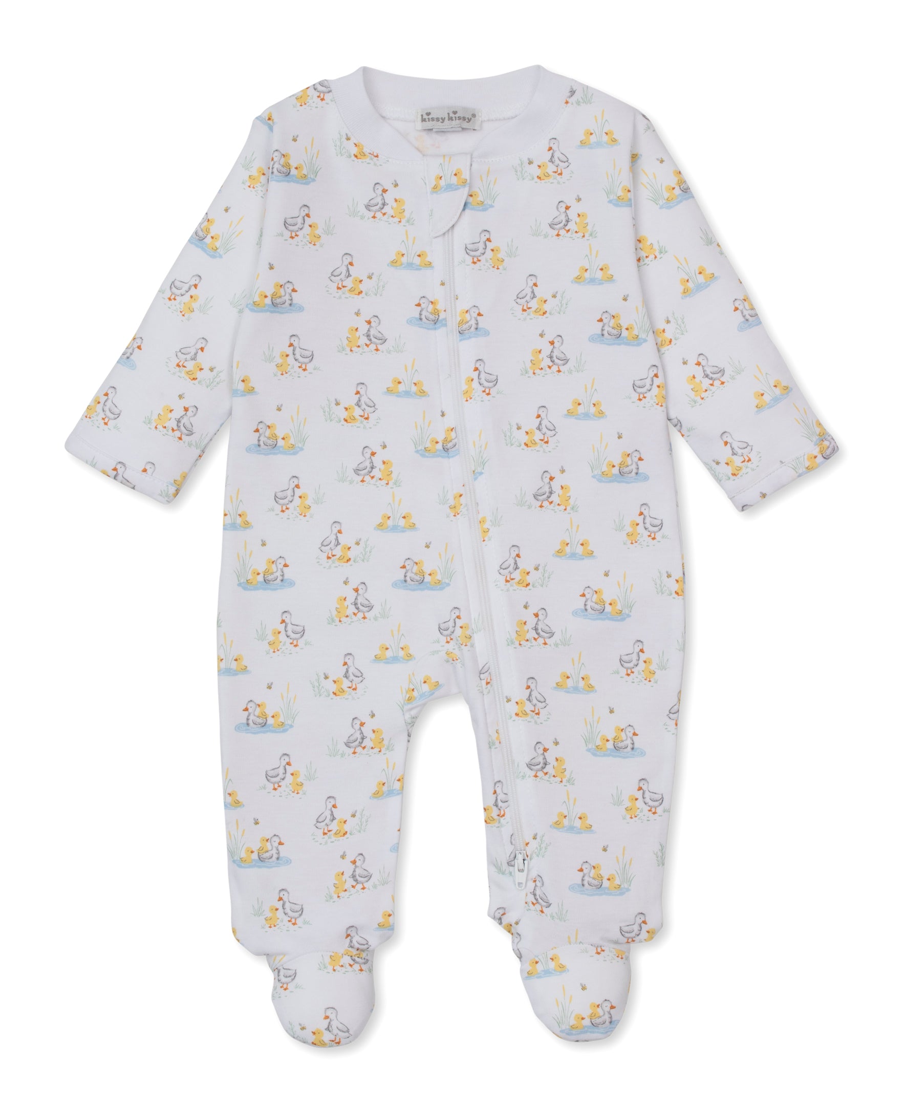 Duck Pond Paddles Zipper Footie