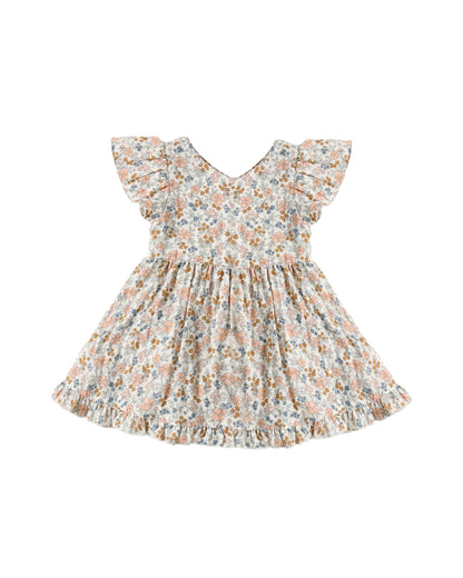 Lila Romper: Flower Field