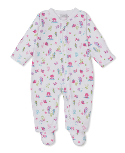 Seahorse Surprise Zipper Footie