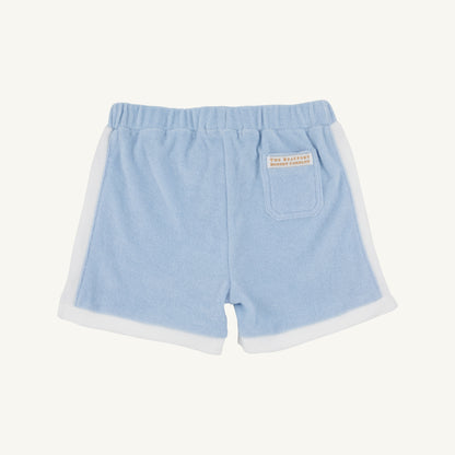 TBBC Shaefer Shorts- Terrycloth: Beale Street Blue/Worth Ave White