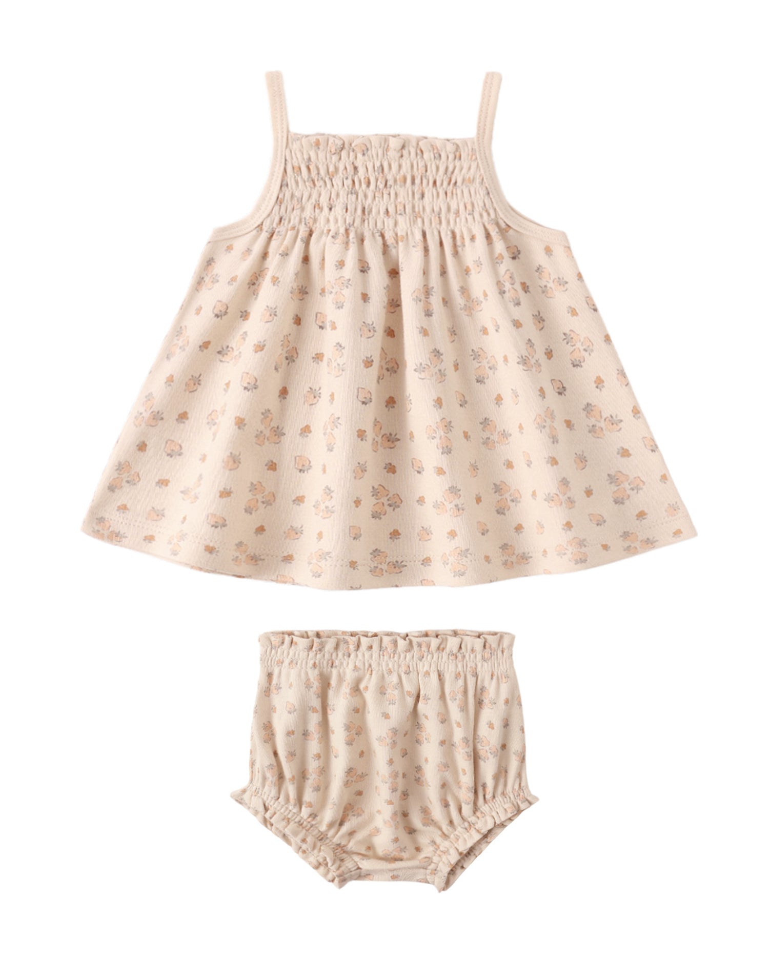 Smocked Tank + Bloomer Set: Strawberries