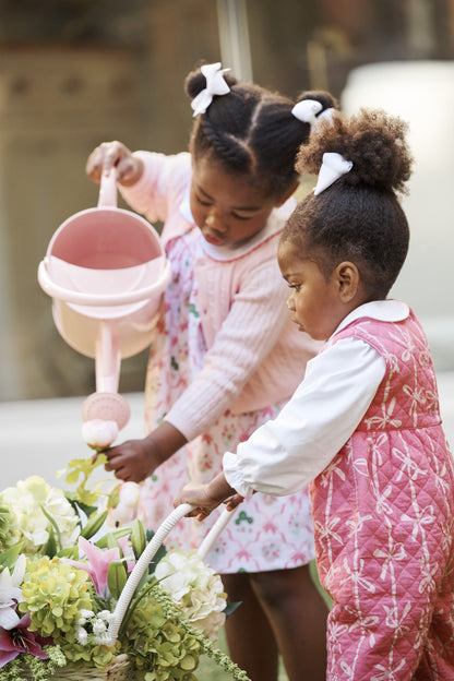 TBBC Sleeveless Rebecca Romper: Braselton Bows (Romany Rose)