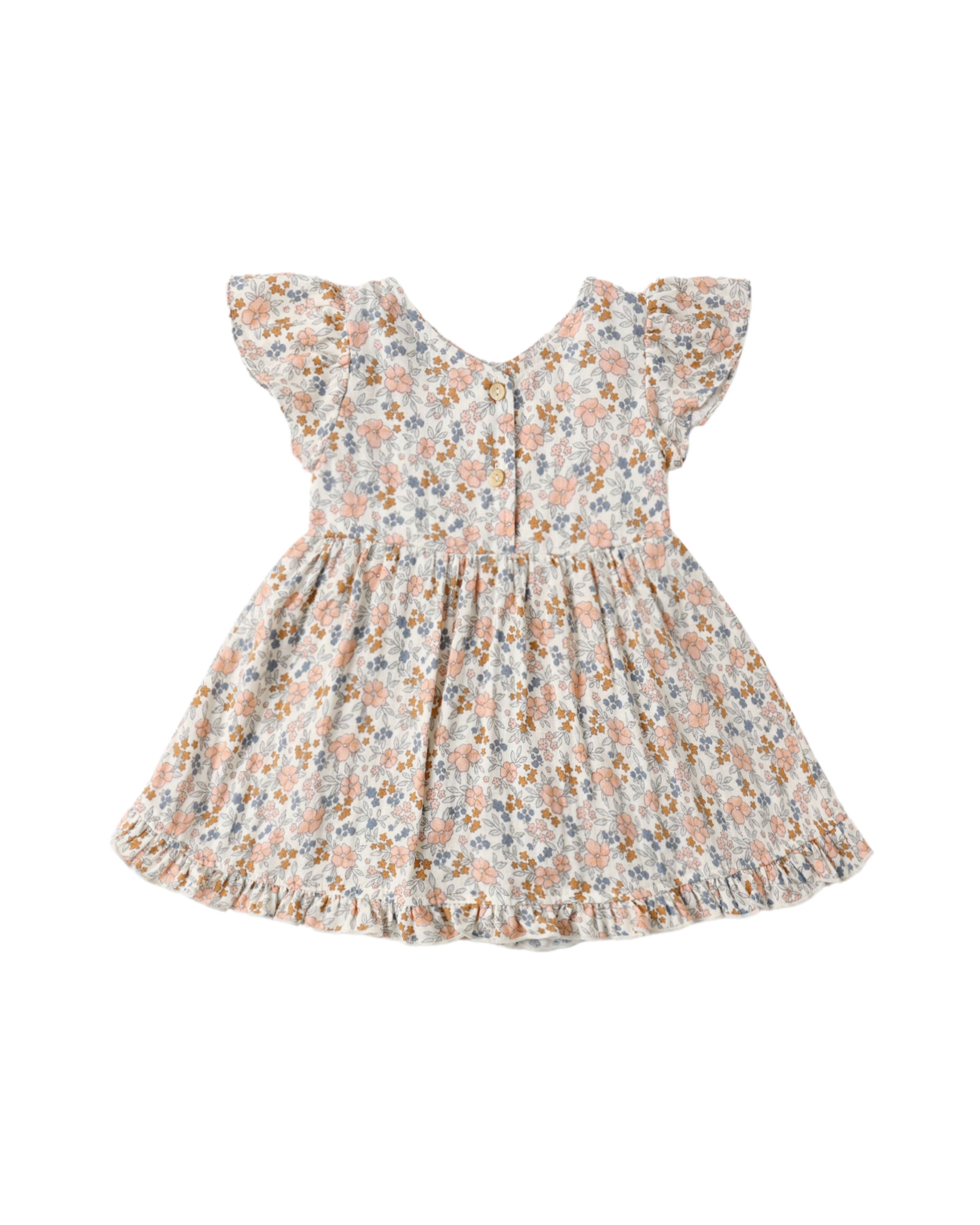 Lila Romper: Flower Field