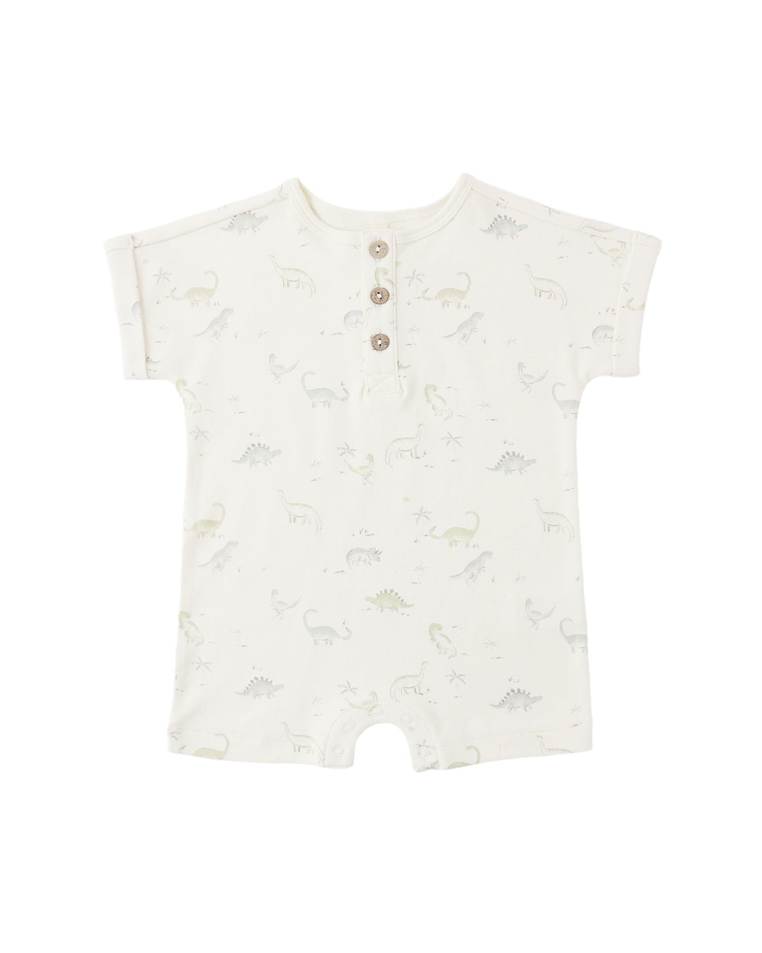 Short Sleeve One-Piece: Dinosaur