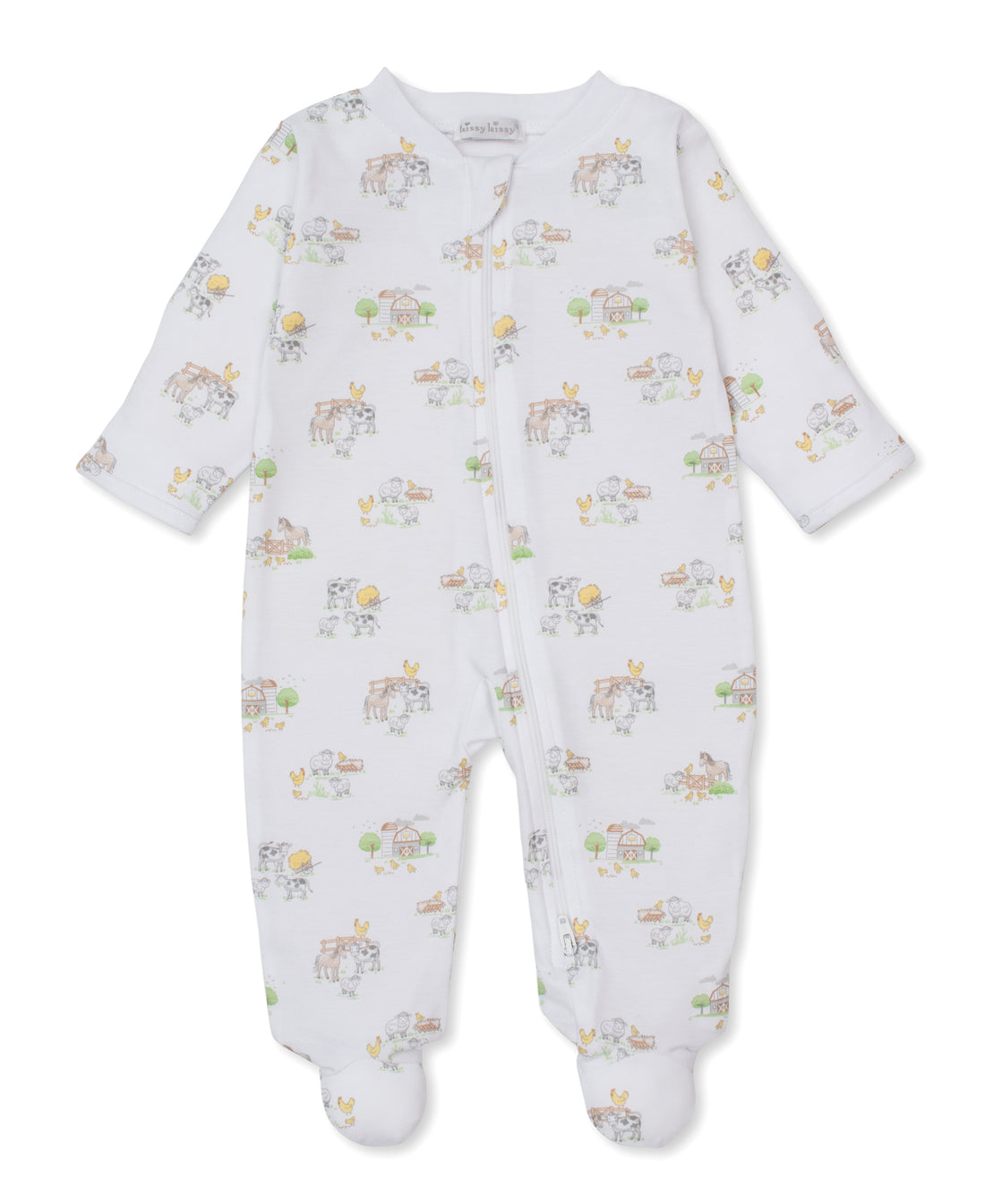 Fun on the Farm Zipper Footie