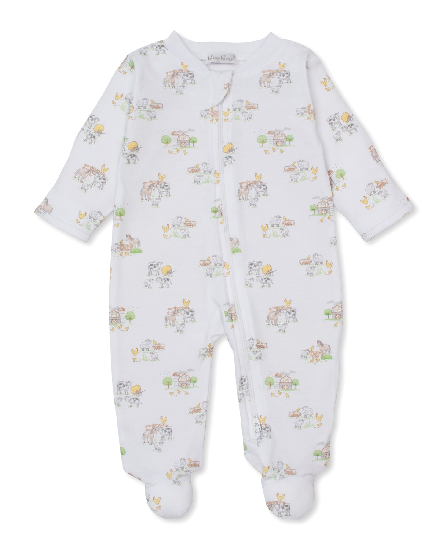 Fun on the Farm Zipper Footie