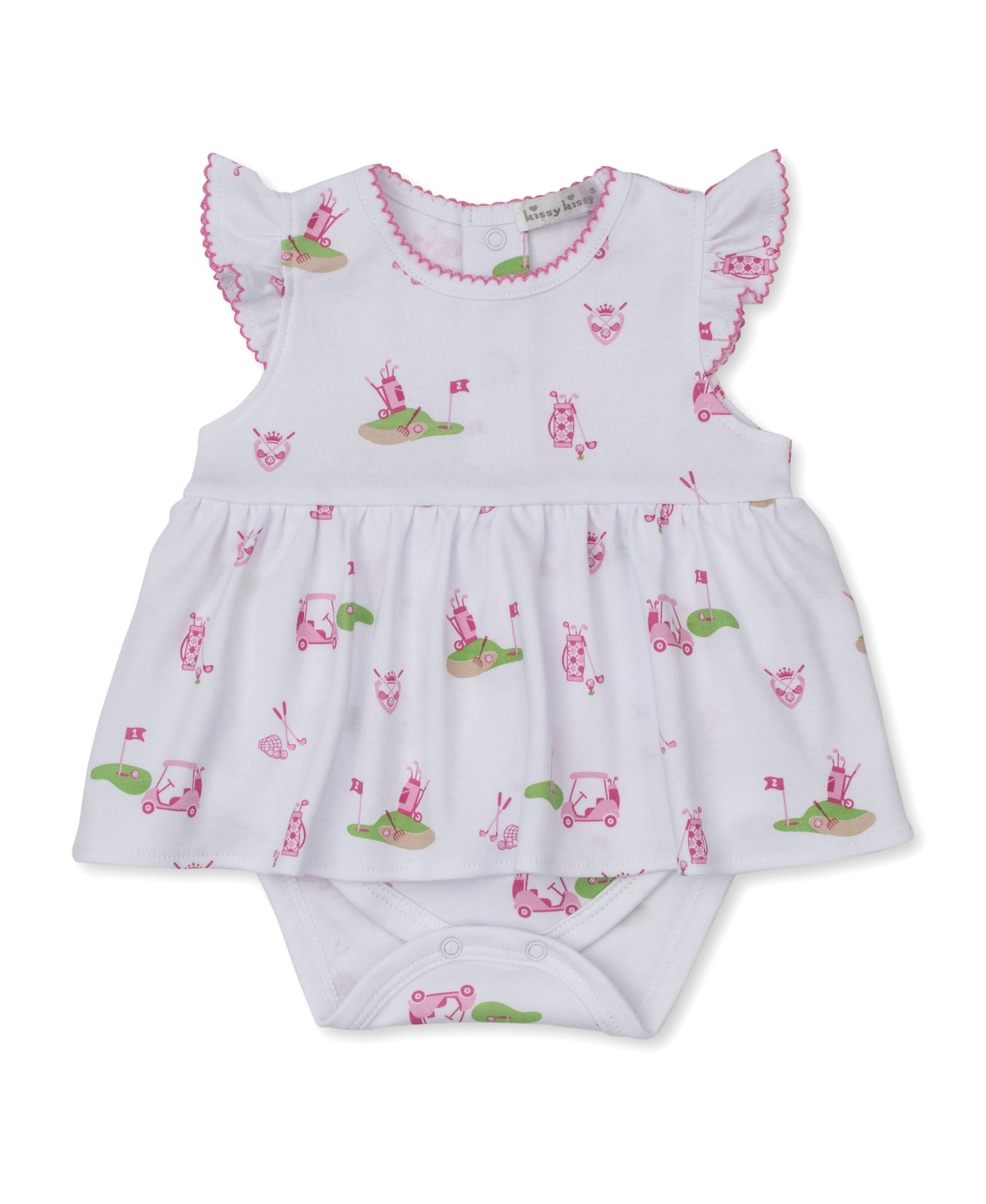 Golf Championship Bodysuit Dress: Light Pink