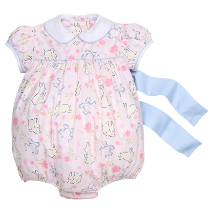 Short Sleeve Natalie Bubble: Bunny Blooms