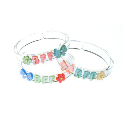 Bows Best Friends Forever Pastel Bangles (Set of 3)