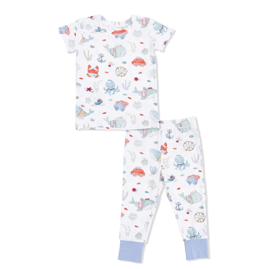 Sailor Sea Creatures Short Sleeve Loungewear Set