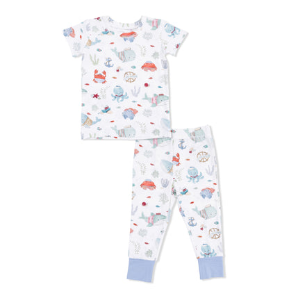 Sailor Sea Creatures Short Sleeve Loungewear Set