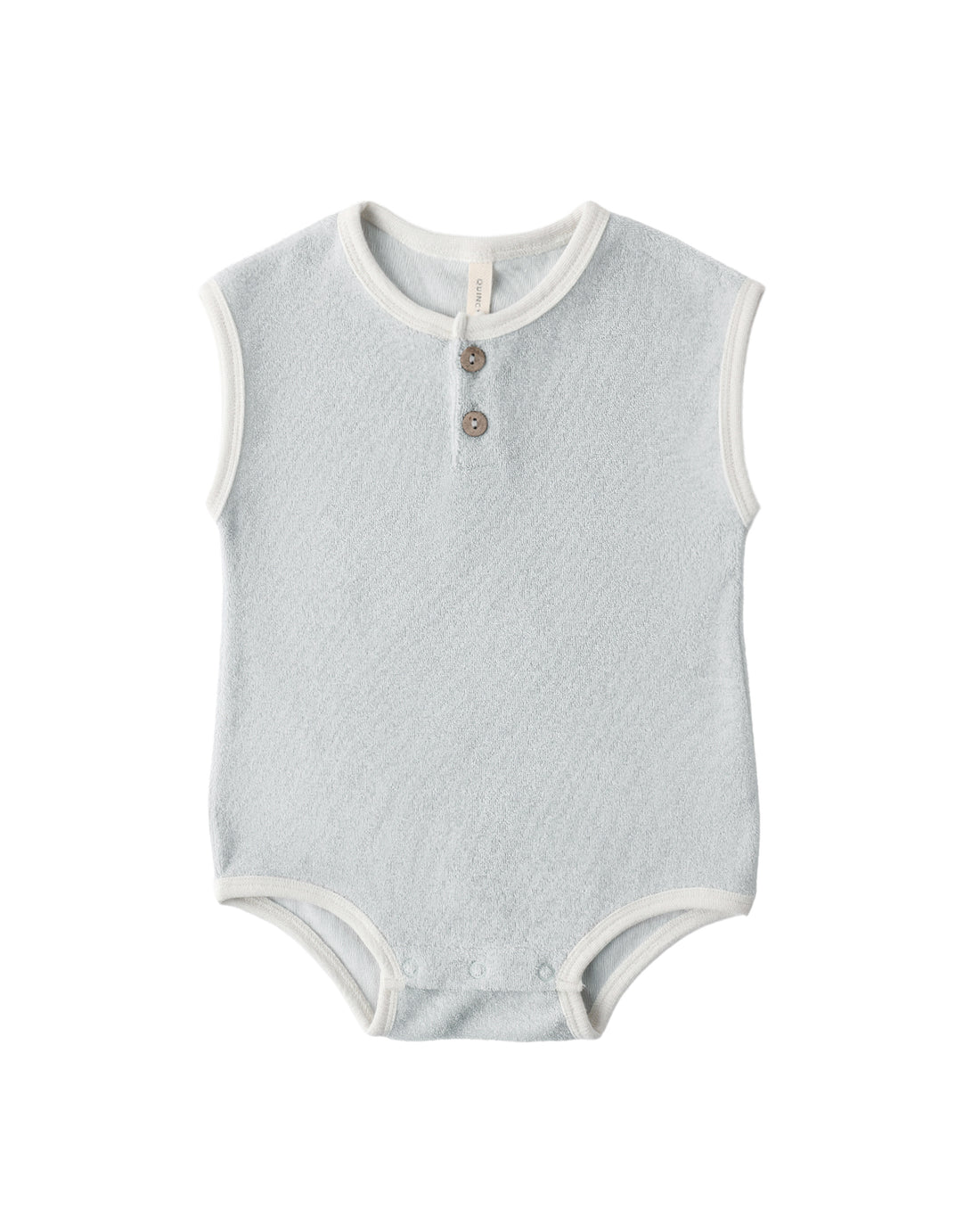 Terry Cloth Romper: Sky