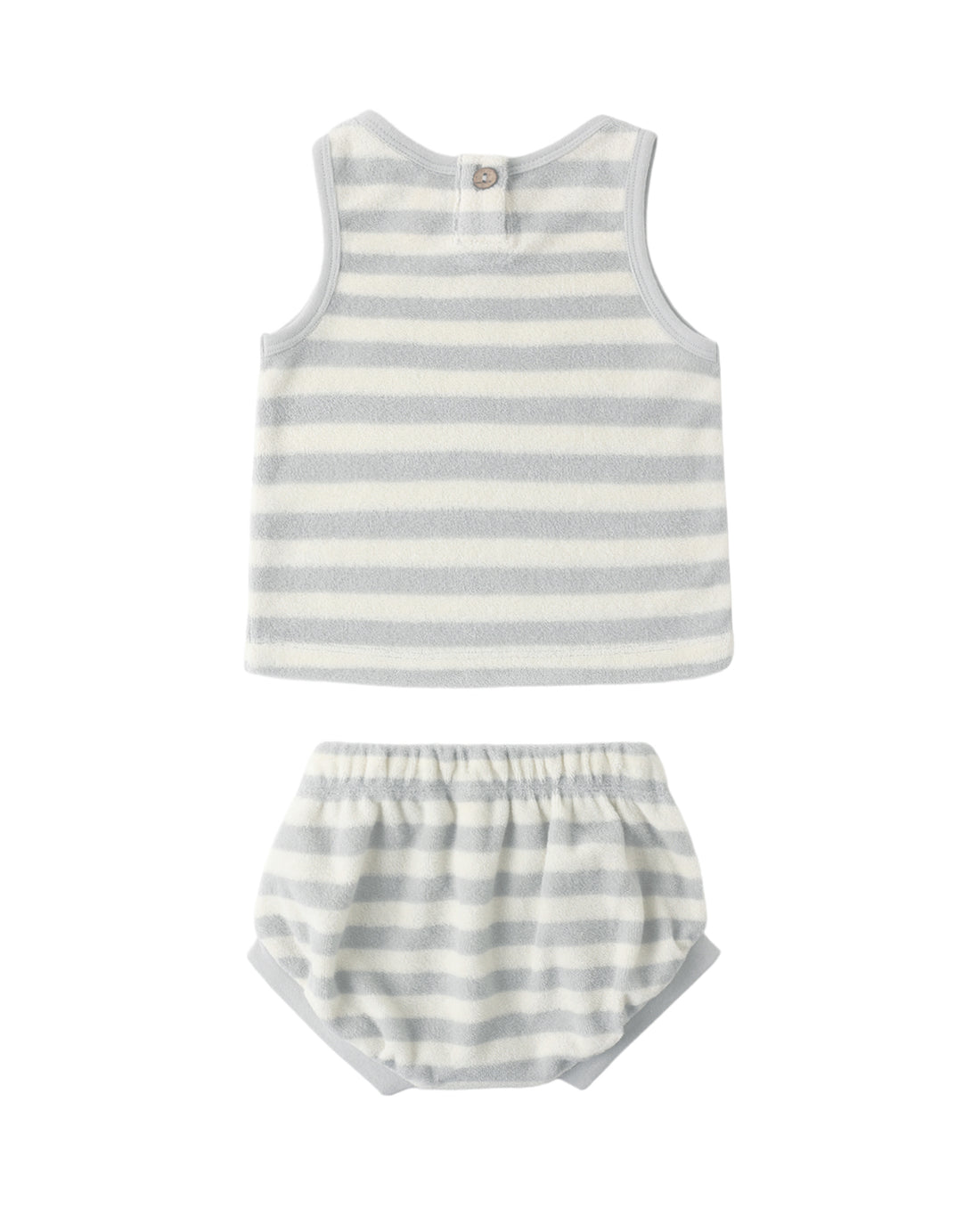 Terry Tank + Short Set: Sky Stripe
