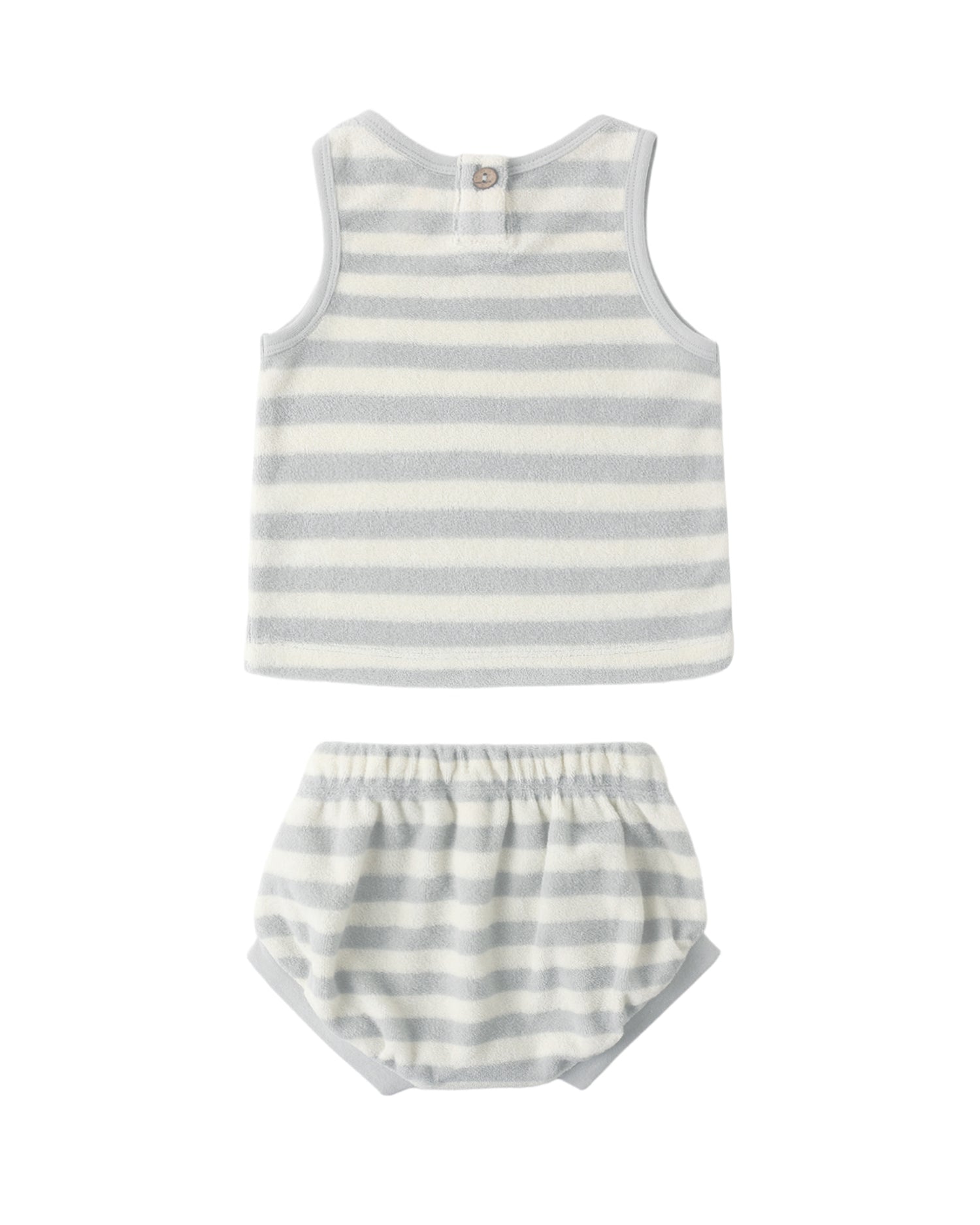 Terry Tank + Short Set: Sky Stripe
