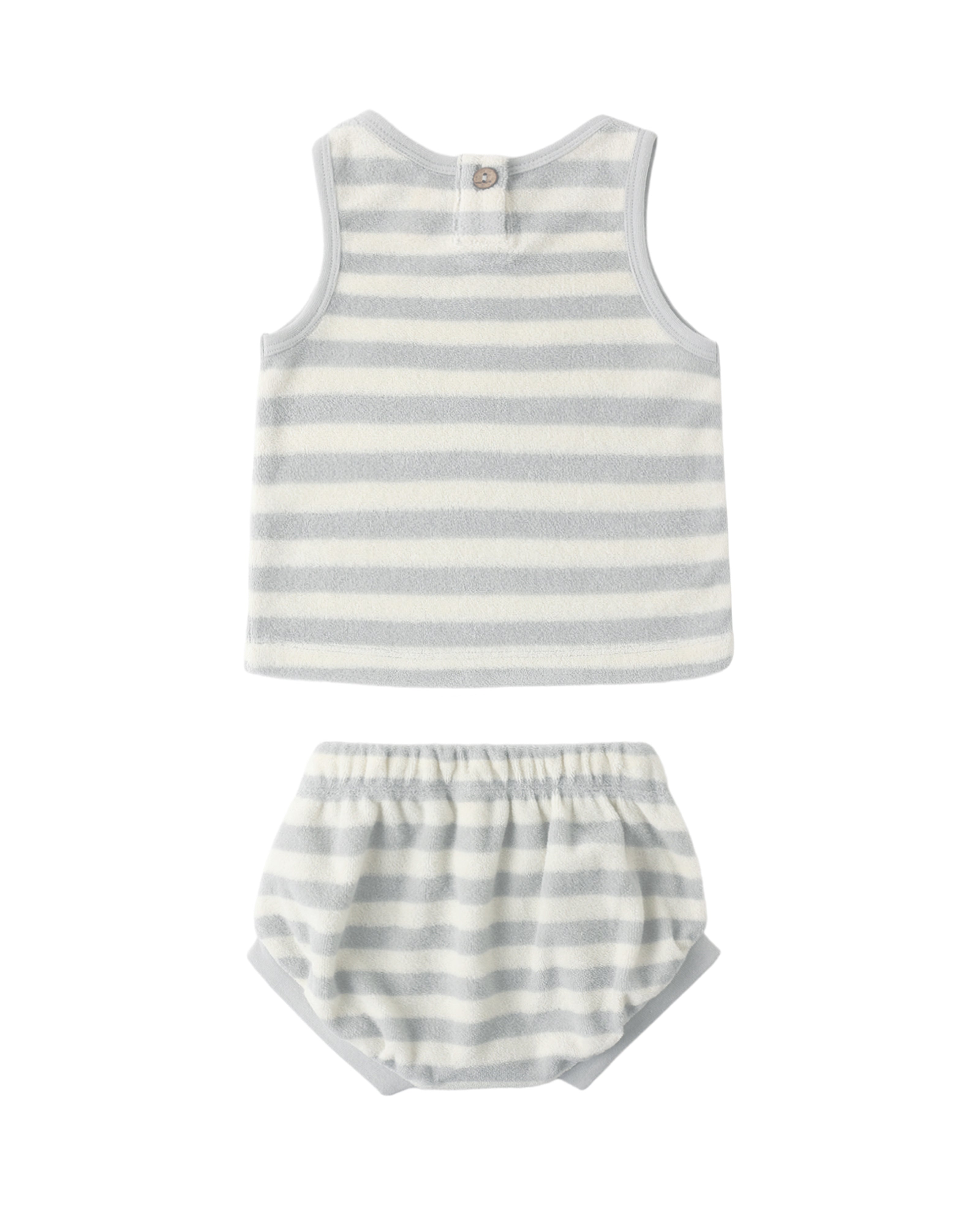 Terry Tank + Short Set: Sky Stripe