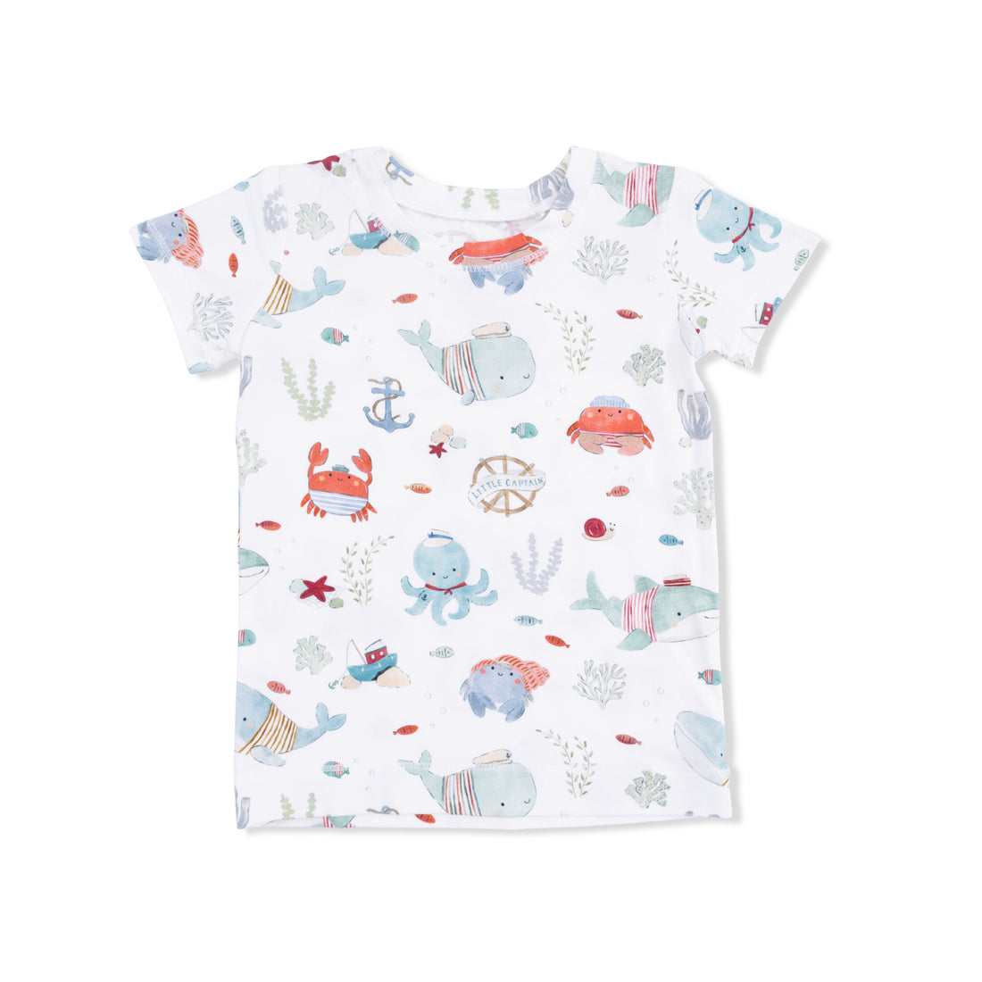Sailor Sea Creatures Short Sleeve Loungewear Set