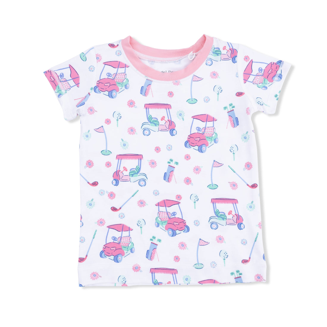 Golf Carts And Flowers Loungewear Short Set