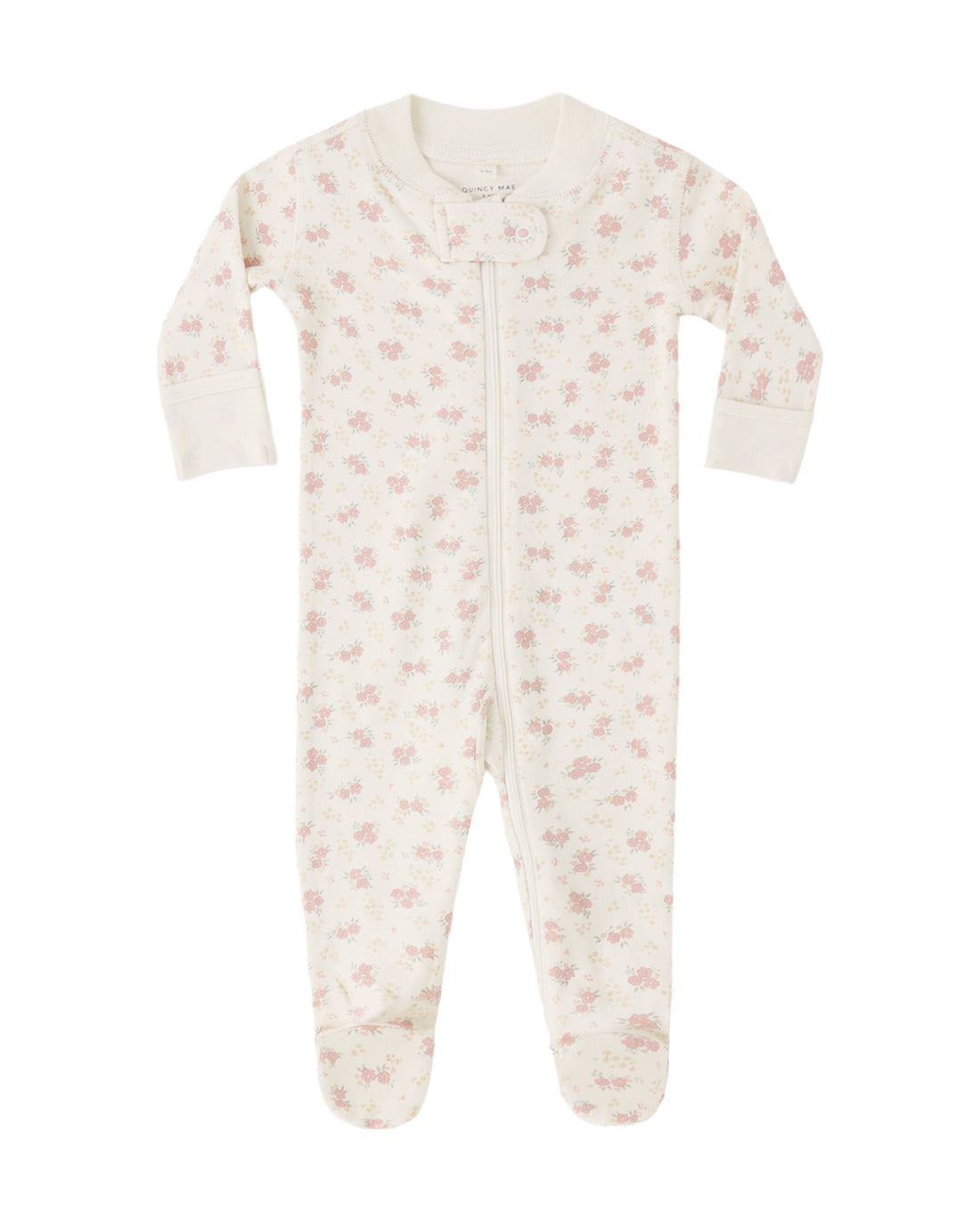 Zip Long Sleeve Sleeper Footie: Flower Field