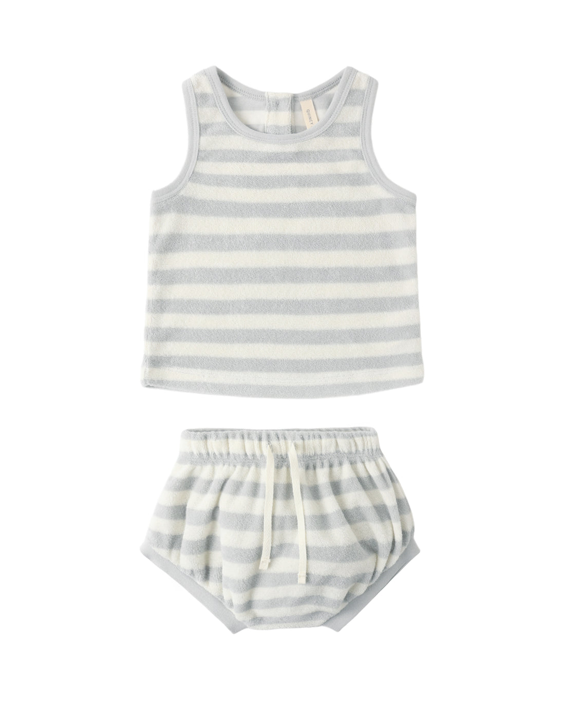 Terry Tank + Short Set: Sky Stripe