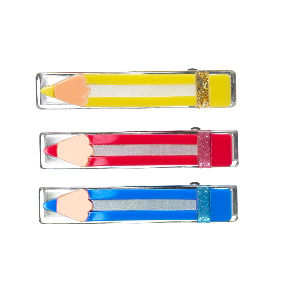 Color Pencils Trio Hair Clips