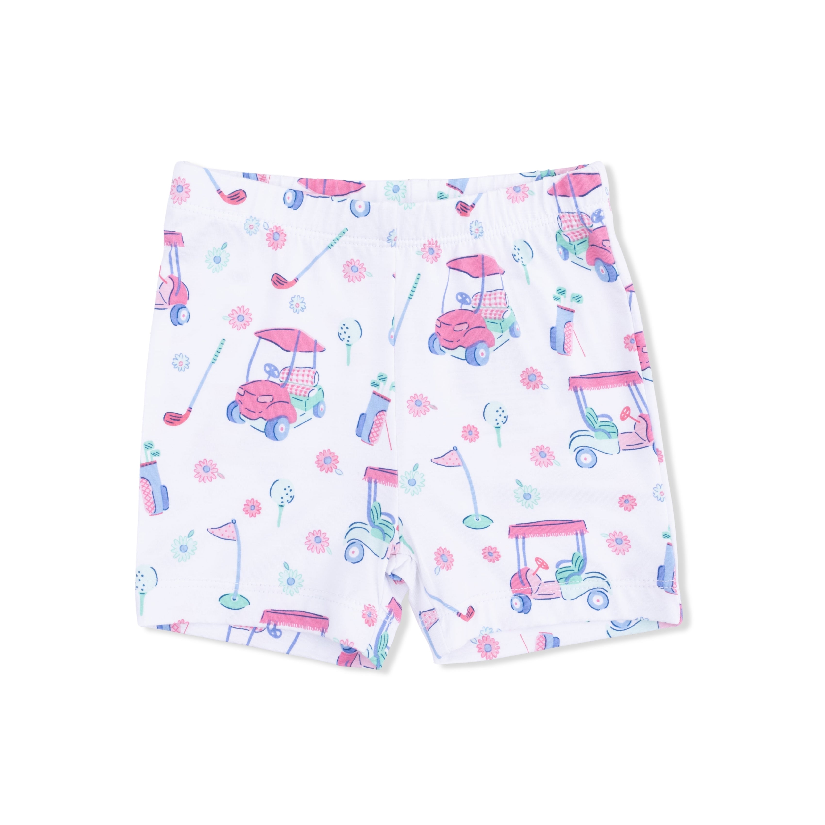 Golf Carts And Flowers Loungewear Short Set