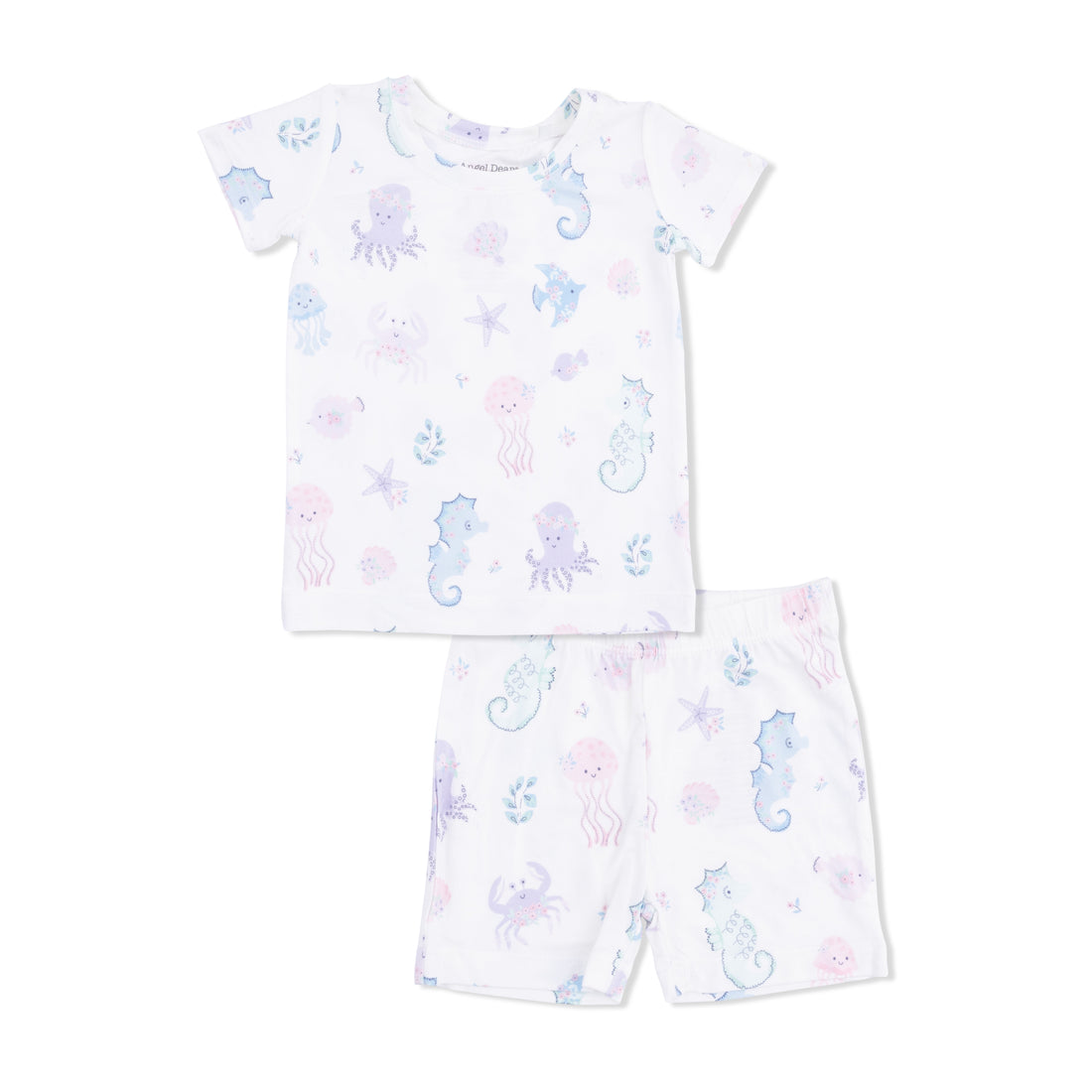 Floral Sea Creatures Loungewear Short Set