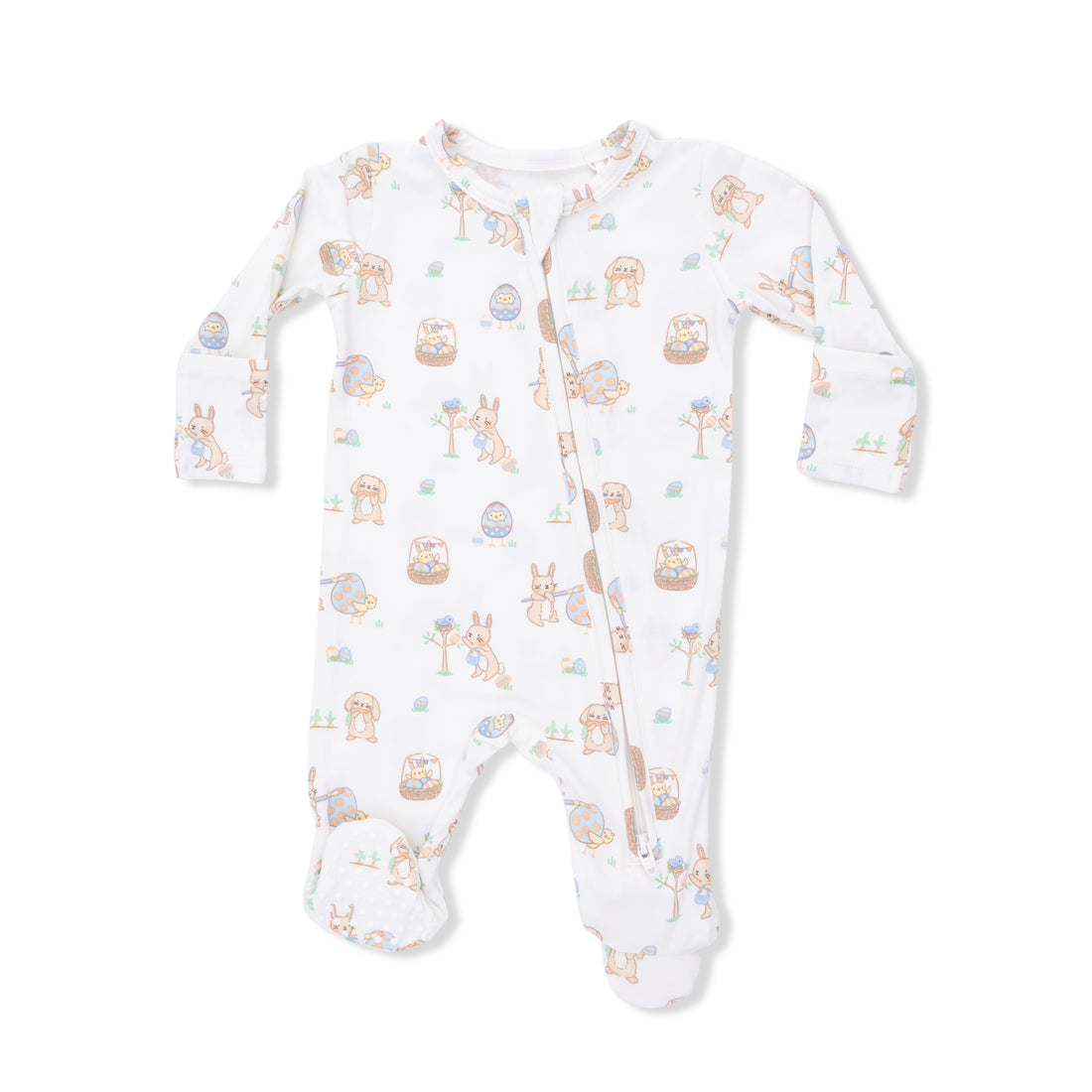 Easter Egg Hunt Uni 2 Way Zipper Footie