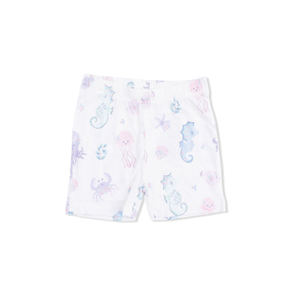 Floral Sea Creatures Loungewear Short Set