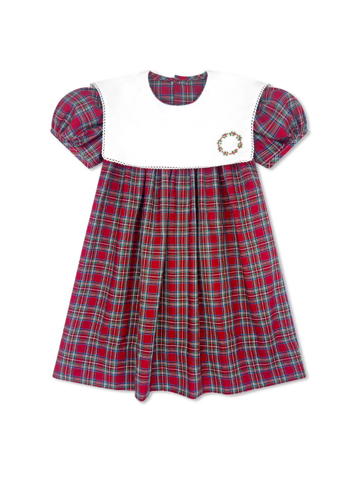 Hope Chest Dress: Woodstock Plaid, Wreath