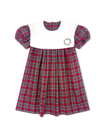 Hope Chest Dress: Woodstock Plaid, Wreath